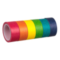 Цветна Washi лента 5m x 1.5cm - 6 броя